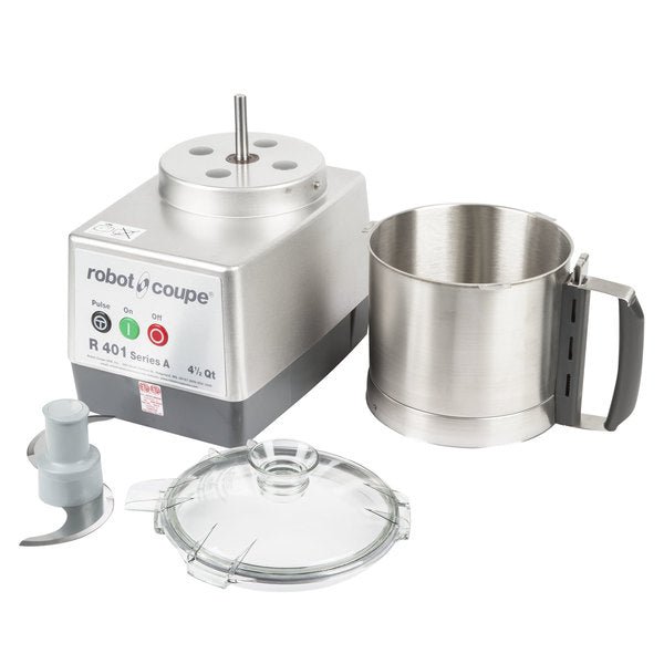 Robot Coupe R401B 4.5 Qt. Stainless Steel Batch Bowl Food Processor - 1 1/2 HP