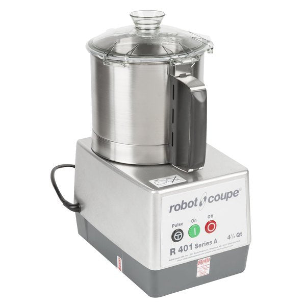 Robot Coupe R401B 4.5 Qt. Stainless Steel Batch Bowl Food Processor - 1 1/2 HP