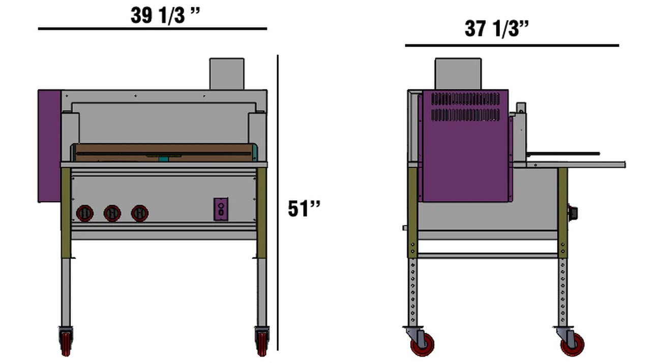 Rotoquip Naan Pita Bread Machine Oven - RD30 - NG