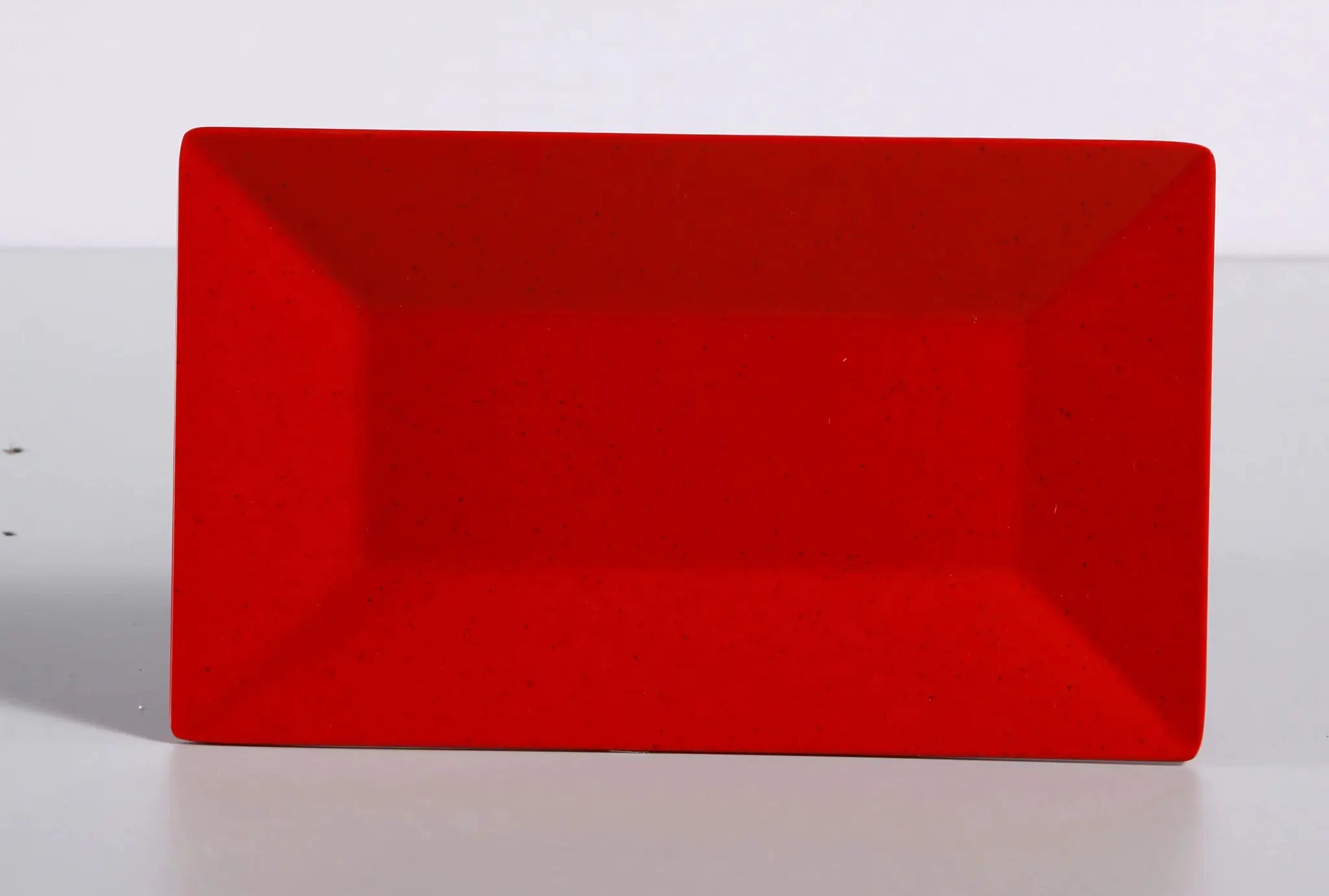 Yanco ME - 214 Mexico Plate, Rectangular, 14"‚ Length, 8"‚ Width, Melamine, Red Color with Black Speckled, Pack of 12