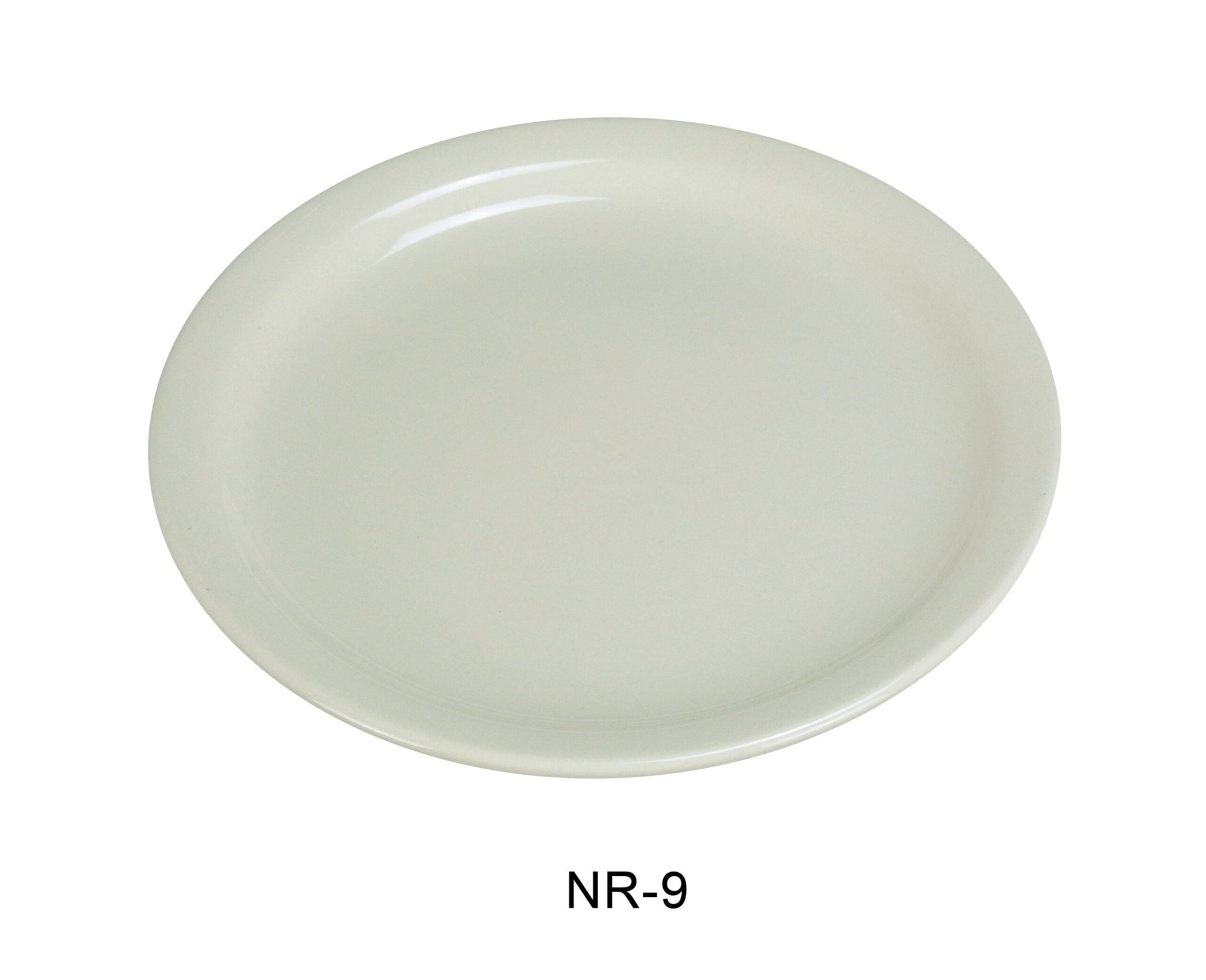 Yanco NR - 9 Normandy Plate, Narrow Rim, 9.5"‚ Diameter, China, American White Color, Pack of 24