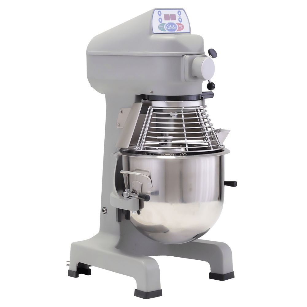 Globe SP25 25 Qt. Planetary Stand Bench Mixer with Guard & Standard Accessories - 3/4 HP