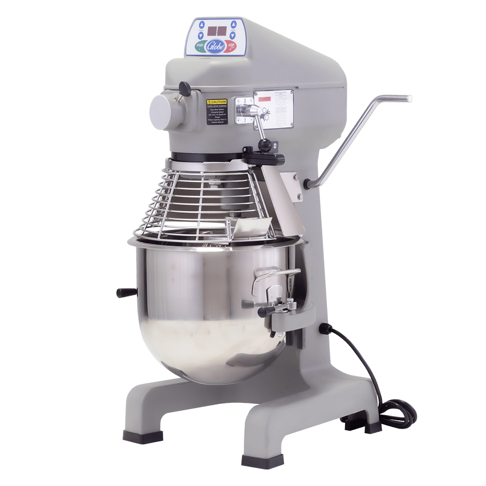 Globe SP20 20 Qt. Planetary Stand Bench Mixer with Guard & Standard Accessories - 1/2 HP