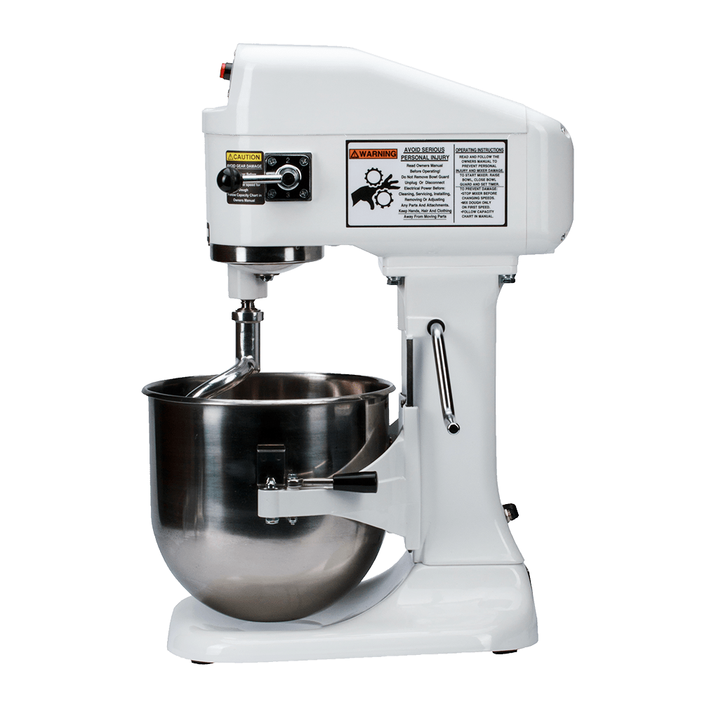 Globe SP08 8 Qt. Planetary Countertop Power Mixer with Touch Pad and Digital Timer, Gear - driven, 3 speeds, 115V, NSF
