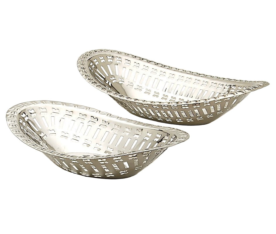 Stainless Steel Bread Basket - Large