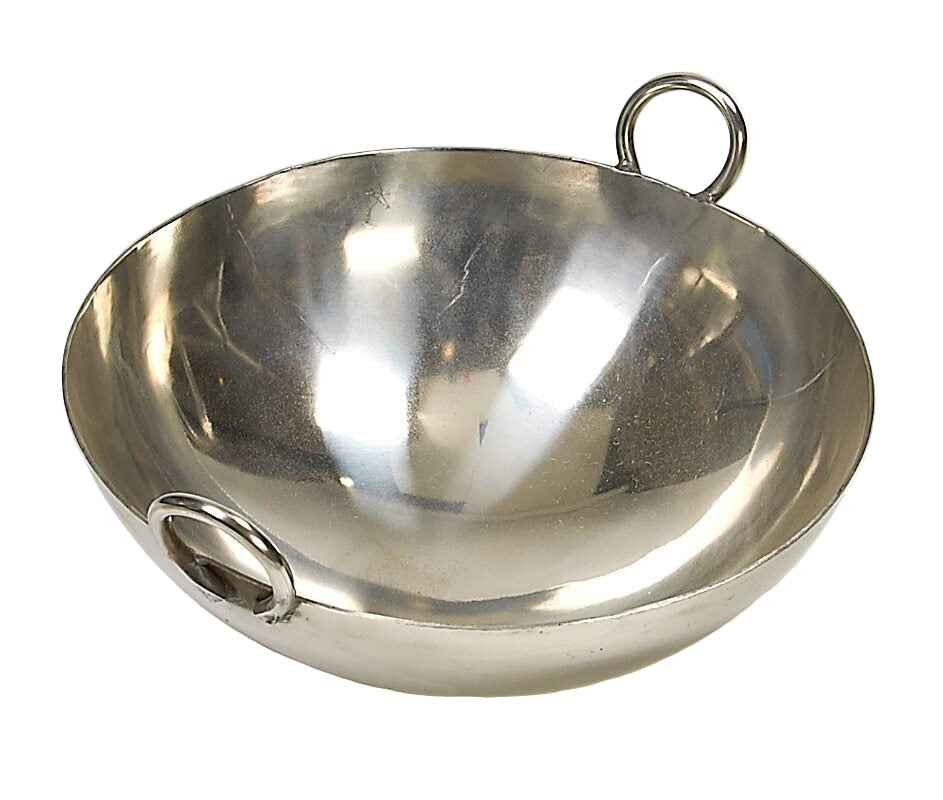 Stainless Steel Kadai wok - 24 inch, Solid Steel Handles