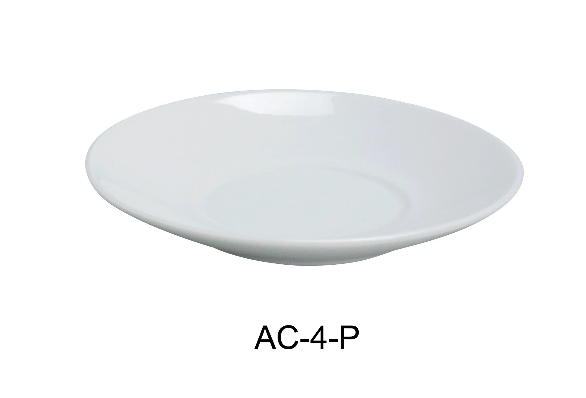 Yanco AC - 4 - P ABCO 4"‚ Saucer for AC - 3 - P Espresso Cup, China, Super White, Pack of 36