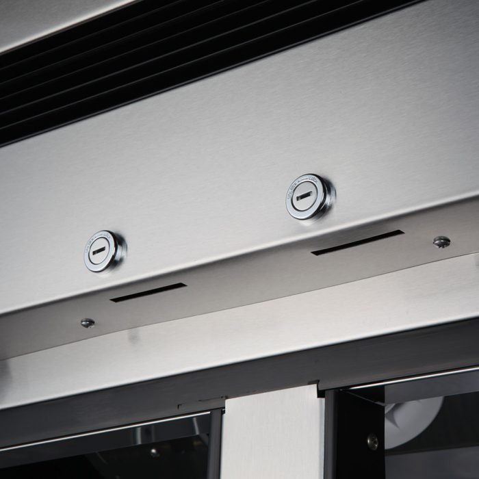 Turbo Air TSR - 72GSD - N, Super Deluxe Three Glass Doors Refrigerator, Bottom Mount