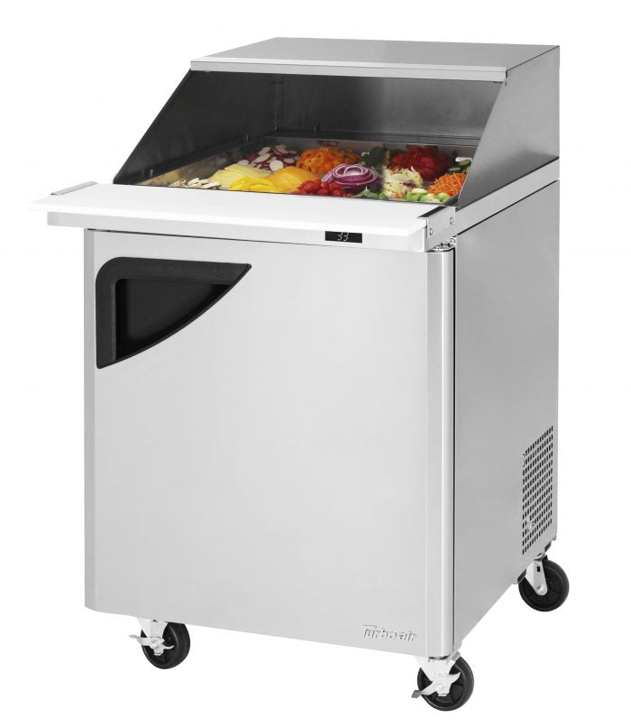 Turbo Air TST - 28SD - 12 - N - SL, 1 Solid Doors Mega Top Refrigerated Unit w/ Removable Slide Back Lid