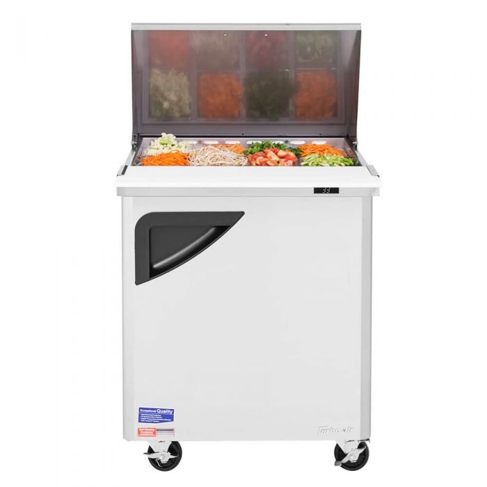 Turbo Air TST - 28SD - 12 - N, 1 Solid Door Mega Top Unit Refrigerated, Sandwich Prep Table