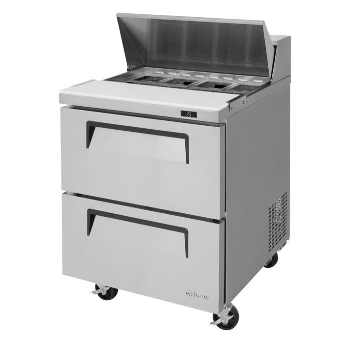 Turbo Air TST - 28SD - D2 - N, 2 Drawers Refrigerated Sandwich/Salad Unit or Prep Table