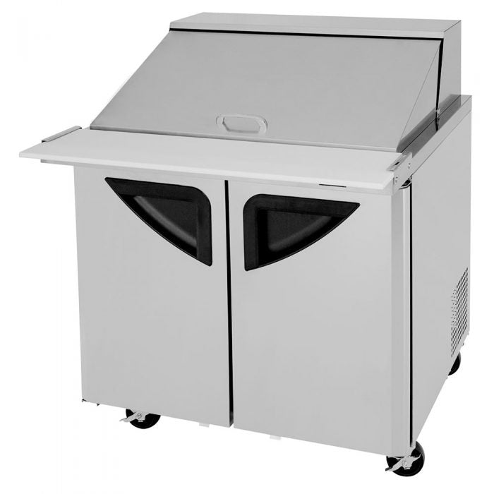 Turbo Air TST - 36SD - 15 - N6, Double Doors Mega Top Unit Refrigerated Sandwich Prep Table