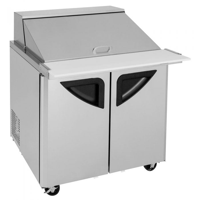 Turbo Air TST - 36SD - 15 - N6, Double Doors Mega Top Unit Refrigerated Sandwich Prep Table