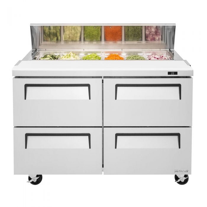 Turbo Air TST - 48SD - D4 - N 4 Drawers Refrigerated Sandwich/Salad Unit or Prep Table