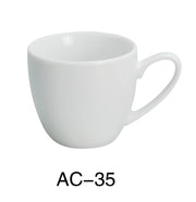 Yanco AC - 35 ABCO Espresso Cup, 3.5 oz, China, Super White, Pack of 36