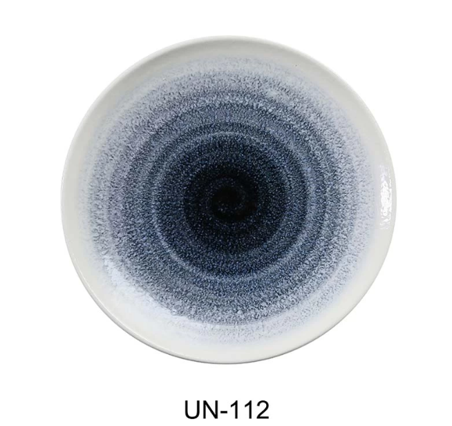 Yanco UN-112 Universe 12″ X 1 1/4″ COUPE PLATE Chinaware, Pack of 12