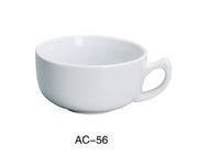 Yanco AC - 56 ABCO 14 oz Cappuccino Cup, 4.625"‚ Diameter, China, Super White Color, Pack of 36
