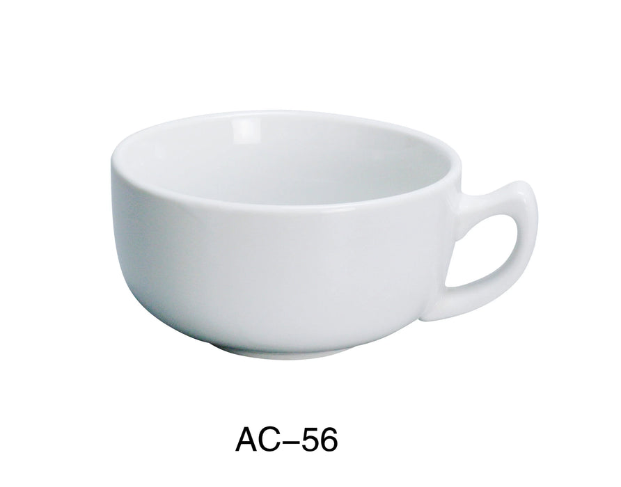 Yanco AC-56 ABCO 14 oz Cappuccino Cup, 4.625″ Diameter, China, Super White Color, Pack of 36