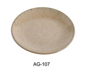 Yanco AG - 107 Agate 7" x 3/4"‚ Coupe Shape Round Plate, China, Pack of 36