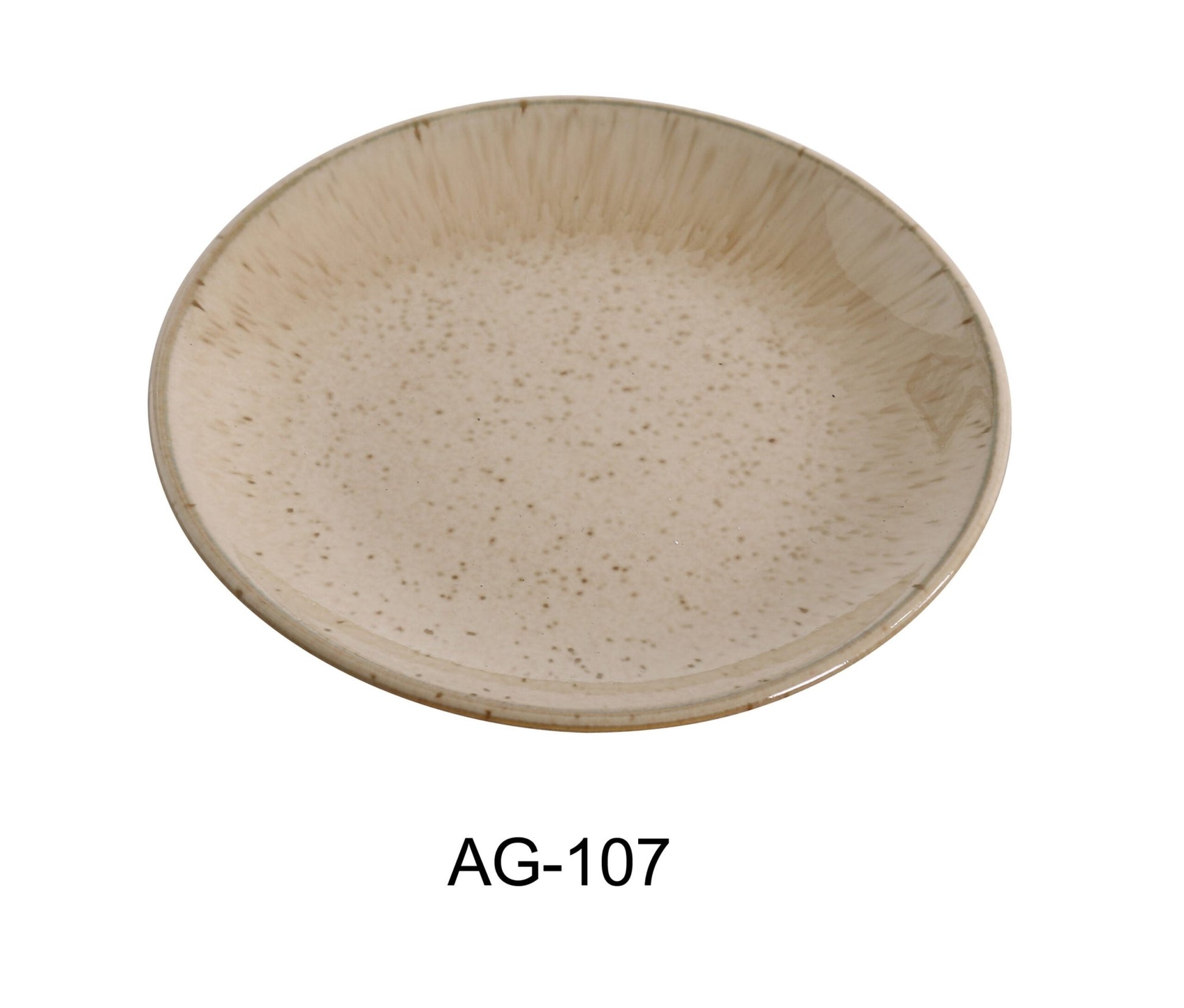Yanco AG - 107 Agate 7" x 3/4"‚ Coupe Shape Round Plate, China, Pack of 36