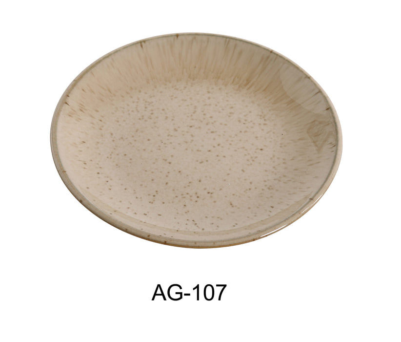 Yanco AG-107 Agate 7″ X 3/4″ COUPE SHAPE ROUND PLATE , China, Pack of 36