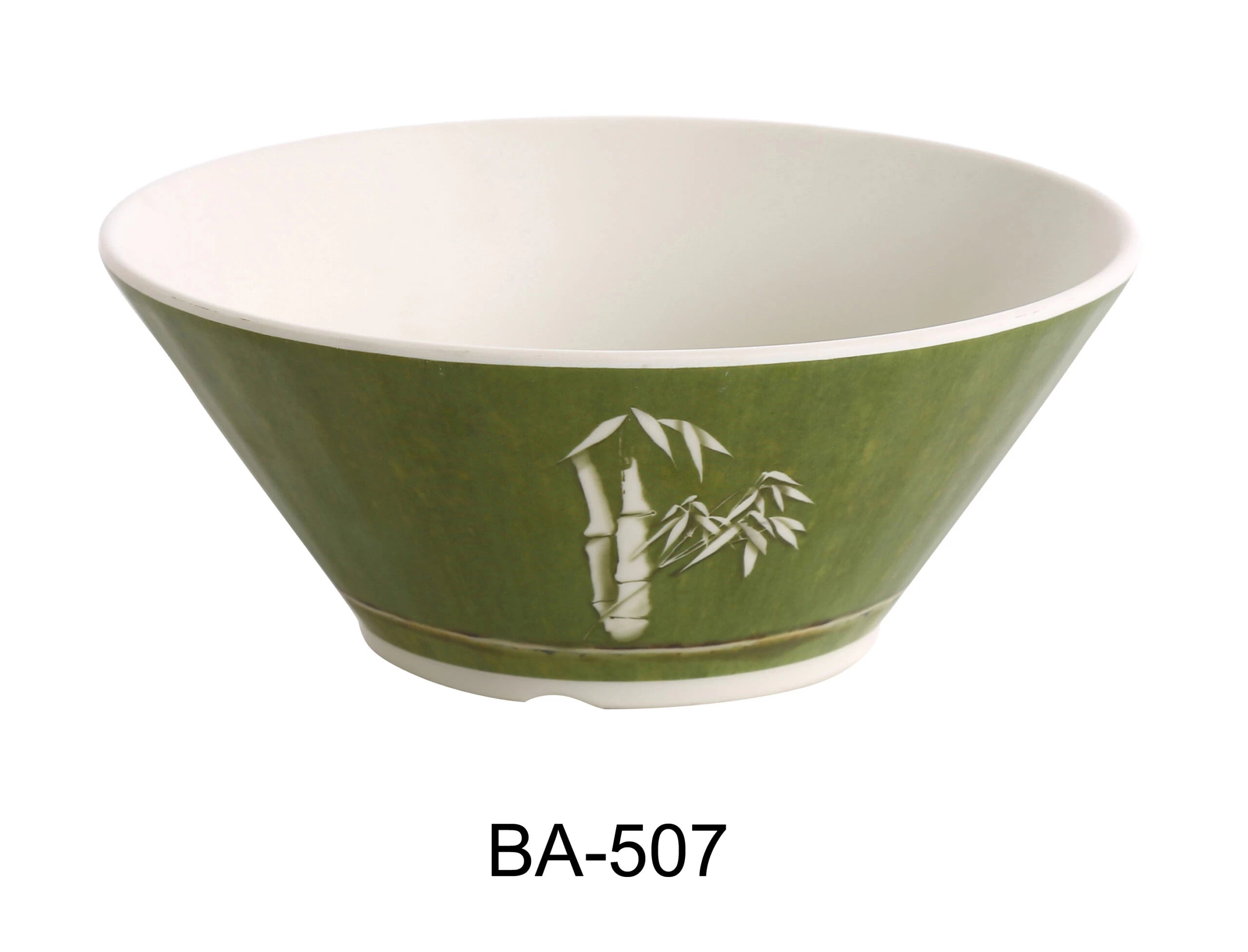 Yanco BA - 507 Bamboo Style 7"‚ Salad Bowl, 32 OZ, Melamine, Pack of 24