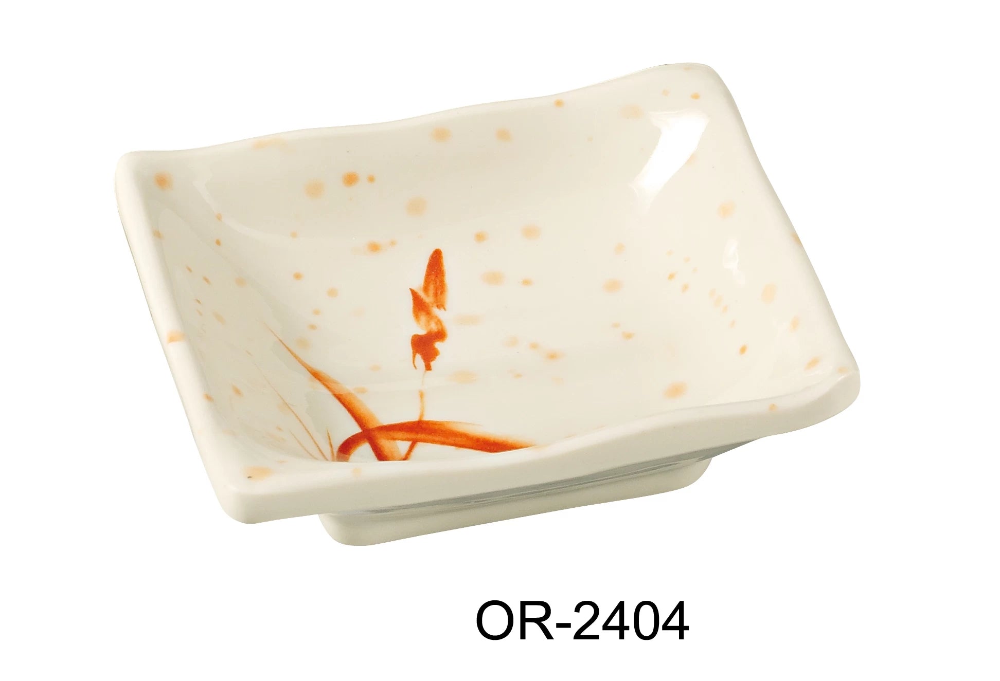 Yanco OR - 2404 Orchis Square Sauce Dish, 4"‚ Width, 4"‚ Length, Melamine, Gold Color, Pack of 72