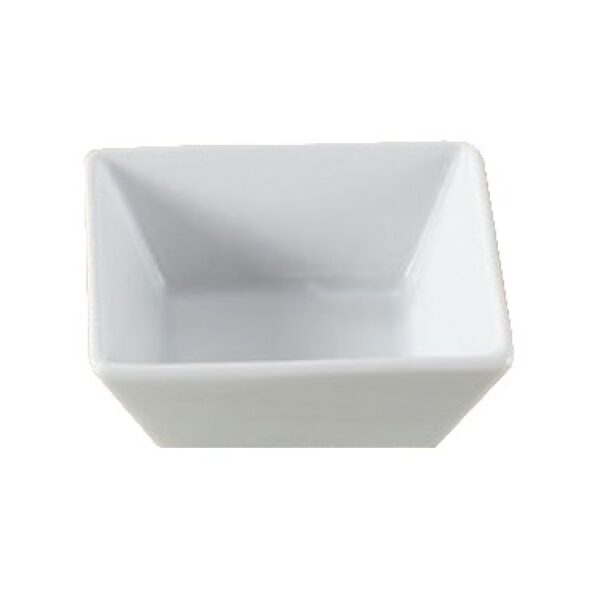 Yanco ML - 703 3"‚ Deep Dessert Bowl, Square, 5.5 oz Capacity, China, Super White, Pack of 36