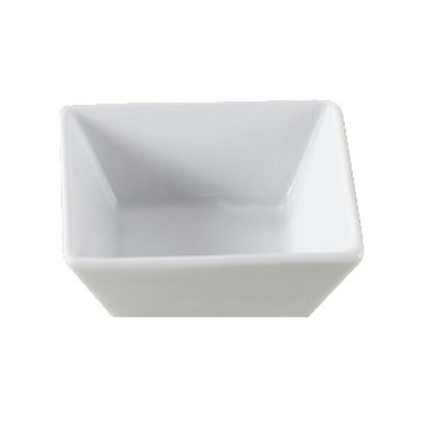 Yanco ML-703 3″ Deep Dessert Bowl, Square, 5.5 oz Capacity, China, Super White, Pack of 36