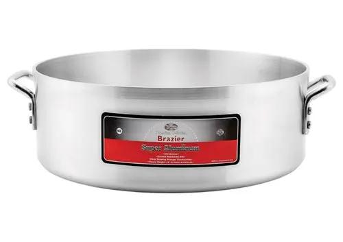 WINCO AXHB - 24 Extra Heavy Duty 1/4" (6 mm) Aluminum Brazier - 24 Quarts
