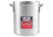 WINCO Extra Heavy 1/4" (6mm) Aluminum Stock Pot - 32 Qt.