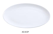 Yanco AC - 8 - CP ABCO Coupe Platter, 8.25"‚ Length x 5.75"‚ Width, China, Super White, Pack of 24
