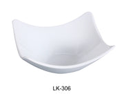 Yanco LK - 306 Lion King 6"‚ Square Salad/Soup Bowl, 8 - Ounce, China, Bone White, Pack of 36