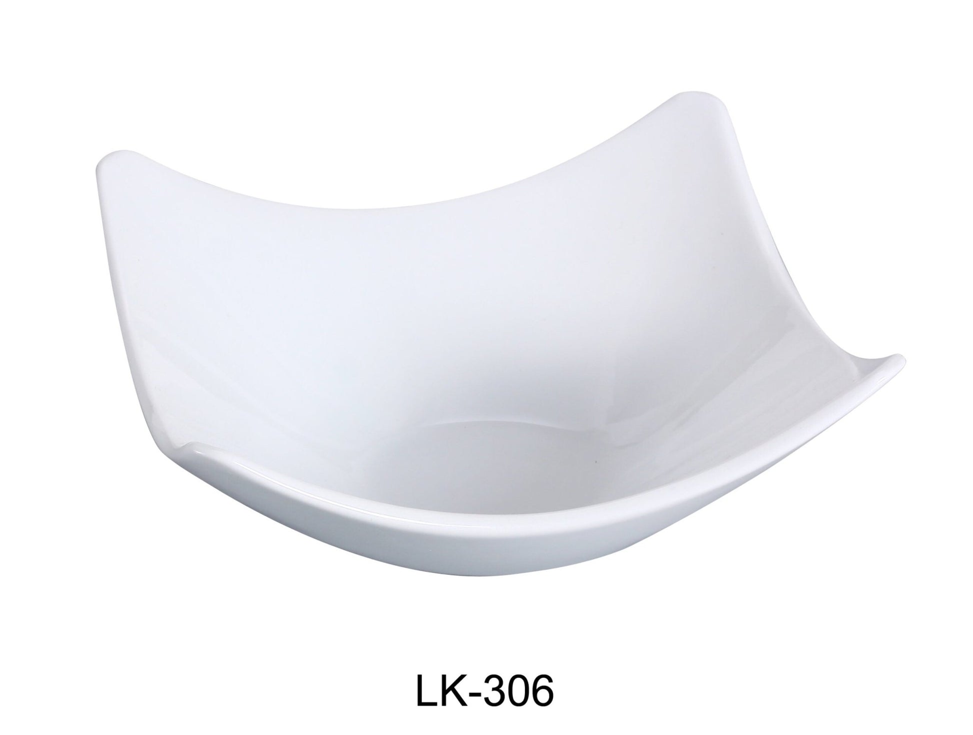 Yanco LK - 306 Lion King 6"‚ Square Salad/Soup Bowl, 8 - Ounce, China, Bone White, Pack of 36
