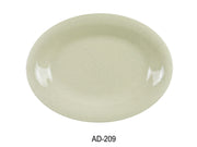 Yanco AD - 209 Ardis Oval Platter, 9.5"‚ Length, 7.25"‚ Width, Melamine, Pack of 24