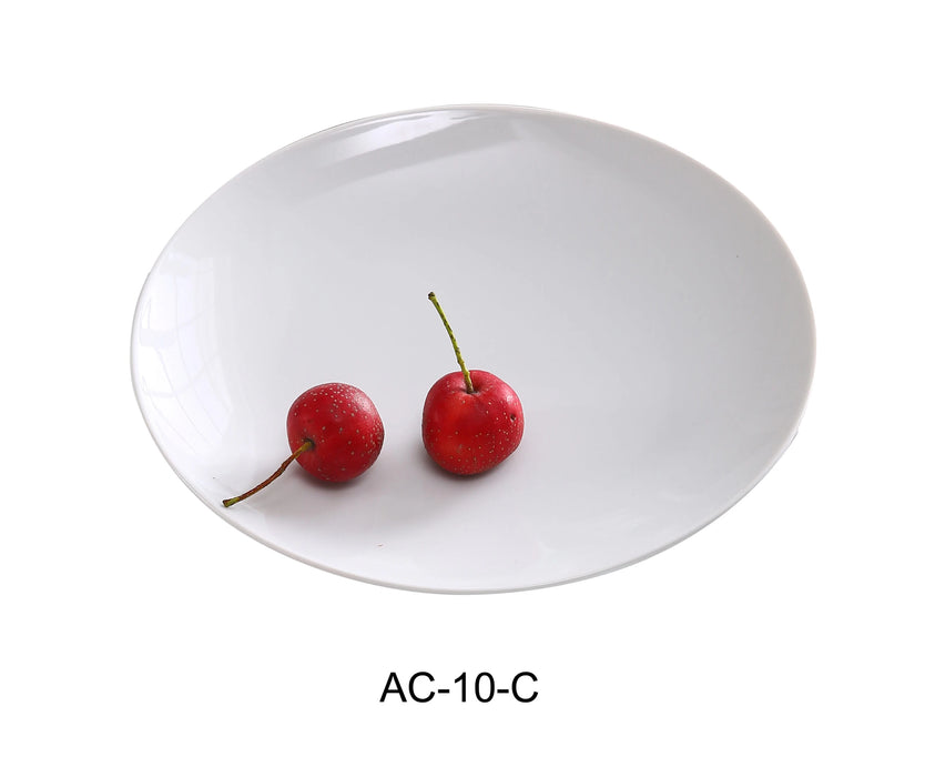 Yanco AC-10-C ABCO 10″ Coupe Plate, China, Super White, Pack of 12
