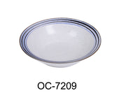 Yanco OC - 7209 Ocean 9" x 2 1/2"‚ Rim Bowl 24 oz, China, Pack of 12