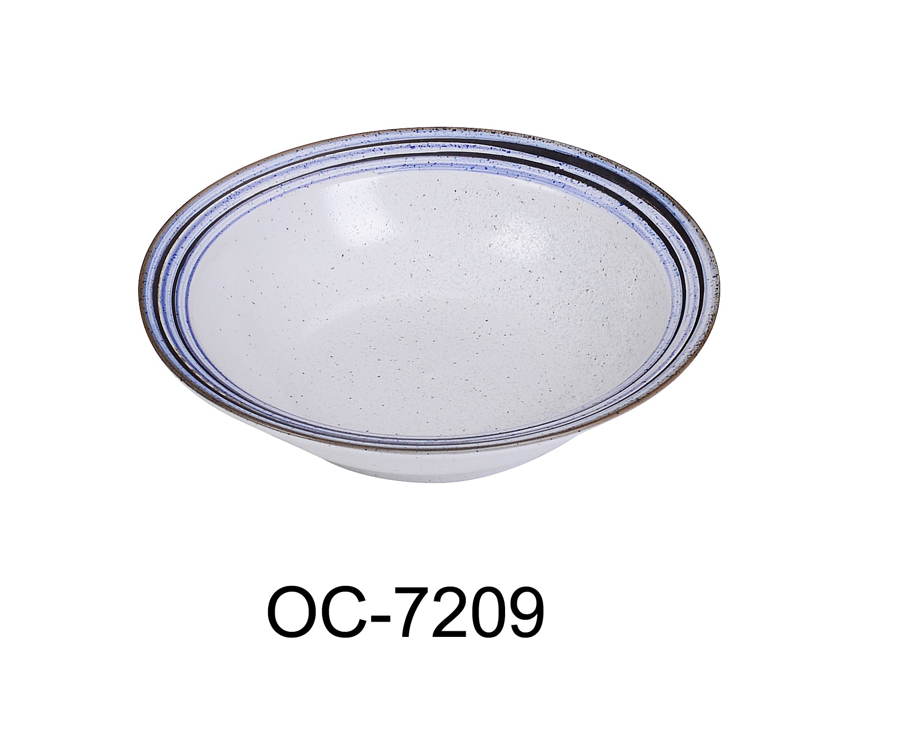 Yanco OC - 7209 Ocean 9" x 2 1/2"‚ Rim Bowl 24 oz, China, Pack of 12