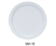 Yanco MA - 16 Mayor 10.5"‚ Narrow Rim Dinner Plate, Chinaware, Super White, Pack of 12