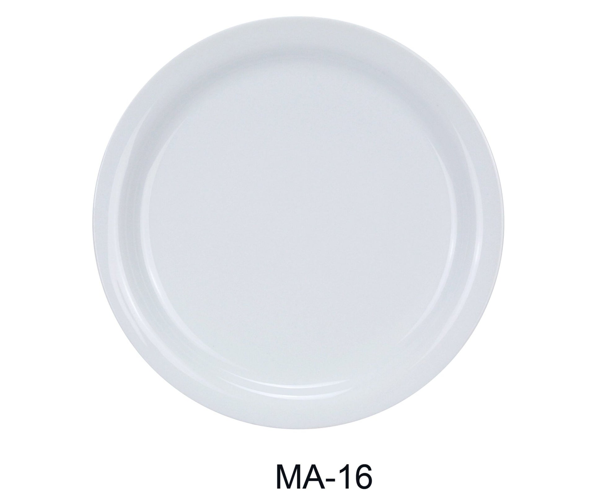 Yanco MA - 16 Mayor 10.5"‚ Narrow Rim Dinner Plate, Chinaware, Super White, Pack of 12